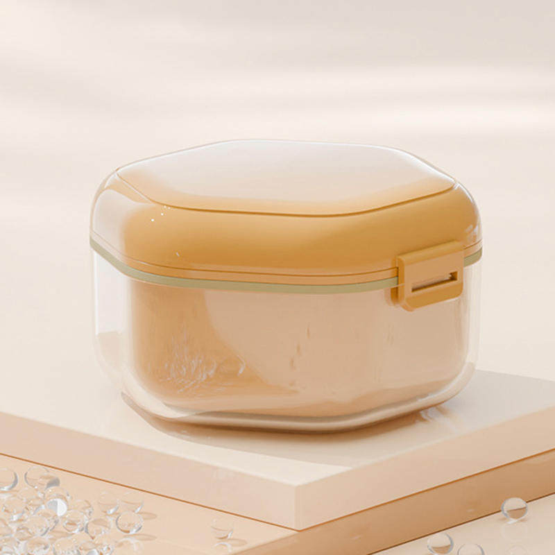 1PC Orthodontic Retainer Braces Storage Soaking Box Invisible Teeth Denture Cleaning Tooth Storage Container Sealed Case