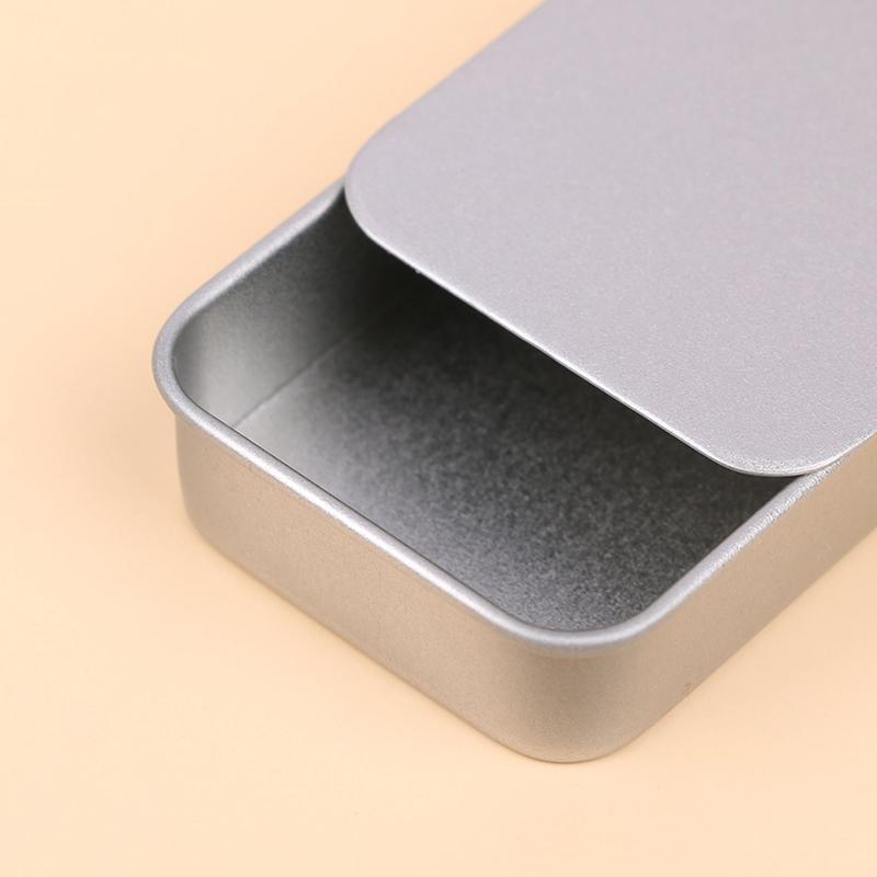 6 Styles Slide Tinplate Push-Pull Box 10G 15G 30G Solid Balm Box Candy Box Cigarette Box Key Box Sewing Box Storage Box