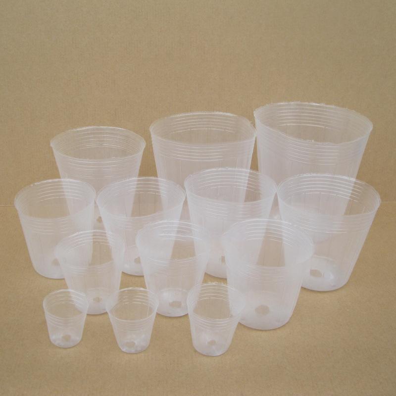 Garden Nursery Planter Clear Plastic Orchid Succulent Container Flower And Vegetable Transplant Tools