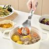 Garlic Ginger Grinder Spoon 5-in-1 Stainless Steel Grater Spoon Multi-Function Kitchen Tool with Egg Separator Easy Clean Kitchenware Strainer