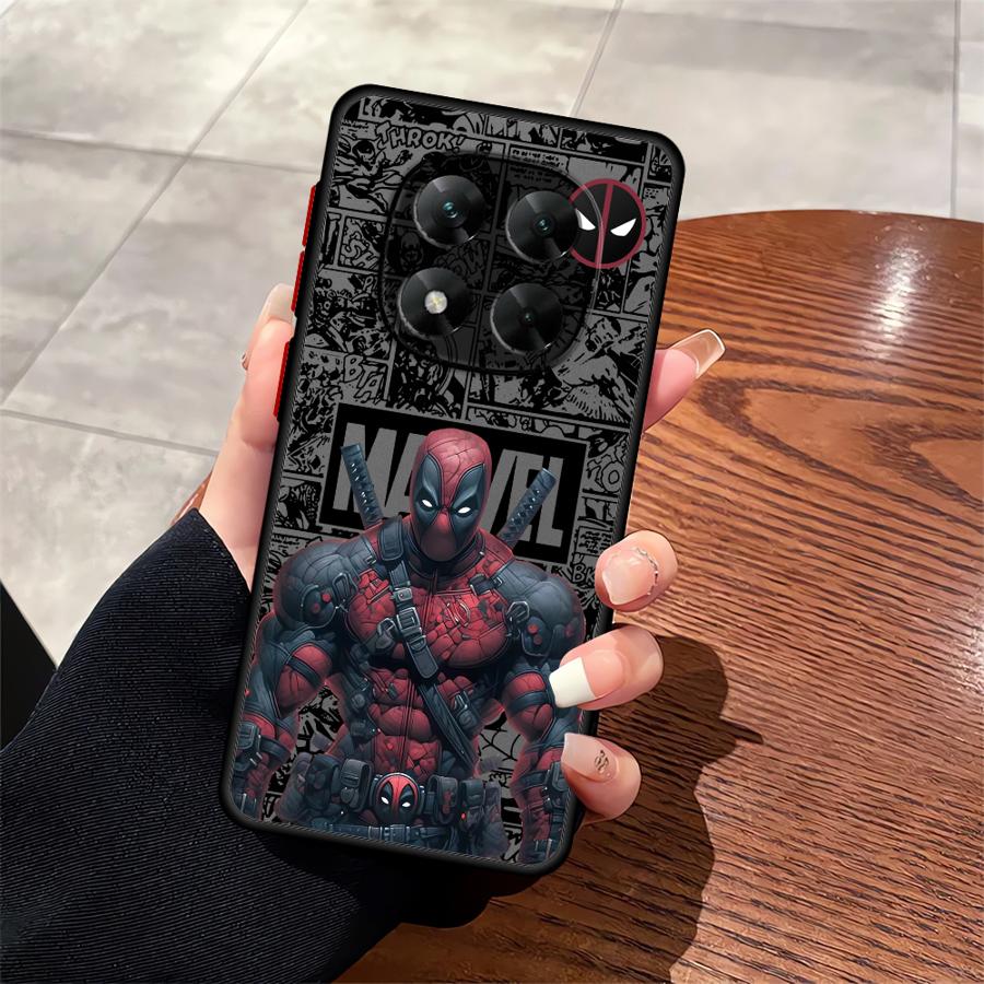 Funda Phone Cover Case for Xiaomi Redmi Note 14 11 14C 9S 12 A4 10 13 Pro Plus 13C Marvel Deadpool Sipiderman