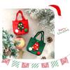 Felt Christmas Storage Bag Portable Handheld Design Organizer For Holiday Apples Gifts And Home Decoration