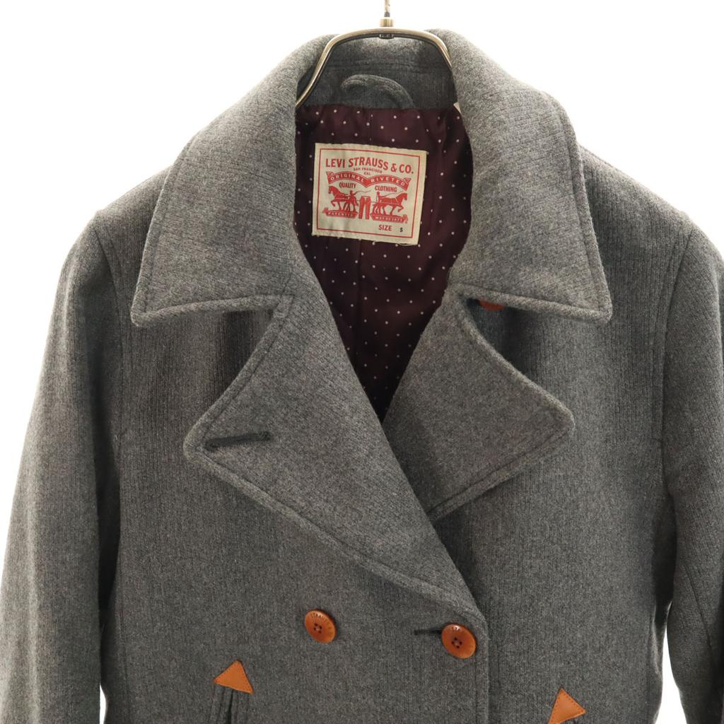 Levi's pea coat S gray P coat Women Used