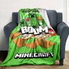 Minecraft Customize Text Blanket Cozy Customizable Blanket Ultra-Soft Perfect for Office Chair Sofa Chair Seaside Four Seasons Universal