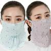 Breathable Ice Silk Mask Nylon Sunscreen Veil High Quality Face Gini Mask