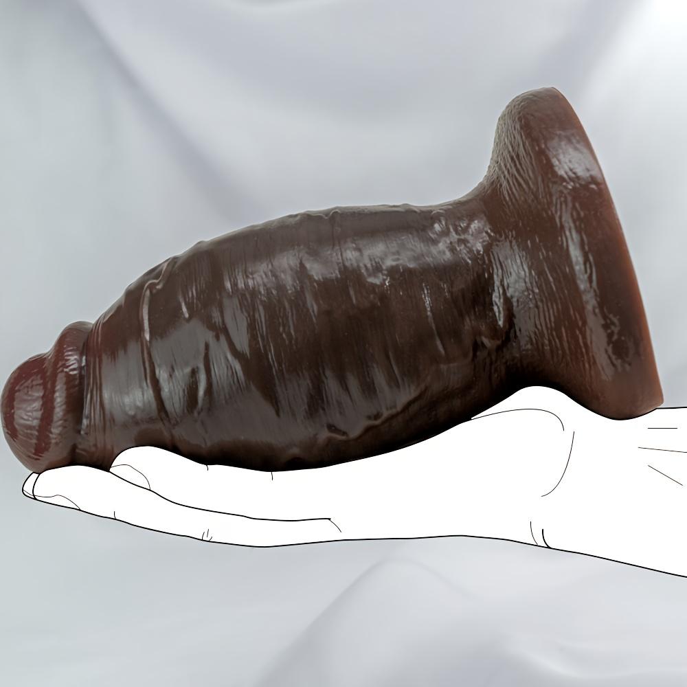 Realistic Liquid Silicone Dildo – Thick, Soft, Lifelike Design with Suction Cup, Big Dildo for Women, Couples, Hands-Free Pleasure