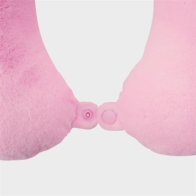 Плюшевая подушка для шеи TOKKI (PINK)