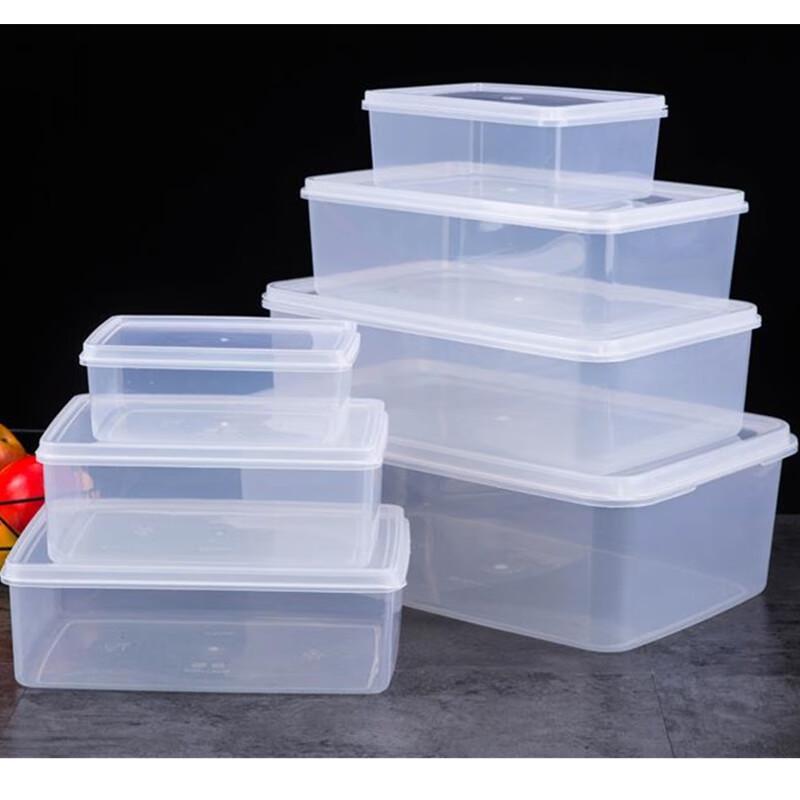 Kemelitte PP Plastic Rectangular Storage Containers with Lids, 2-Pack