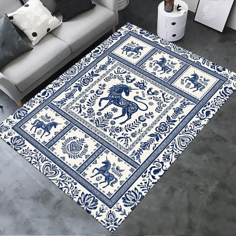 2025 New Unicorn Animal Carpet Rug for Living Room Bedroom Home Sofa Decoration,Kids Play Non-slip Floor Mat141