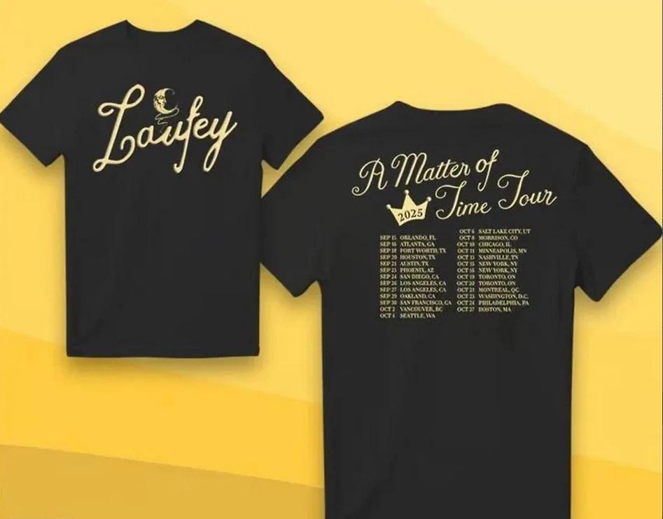 Laufey Merch Store A Matter Of Time Tour 2025 2 Sided Shirt XL
