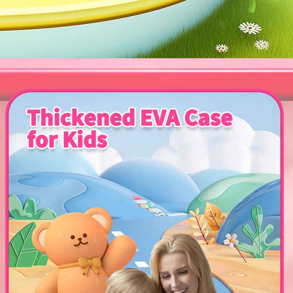 G-tab T7 Pro Kids Tablet, 7 Inch 1024*600 IPS Screen, Android 14, 1.5GHz Quad-core CPU, 4GB RAM (2GB +2GB Expansion) 64GB ROM