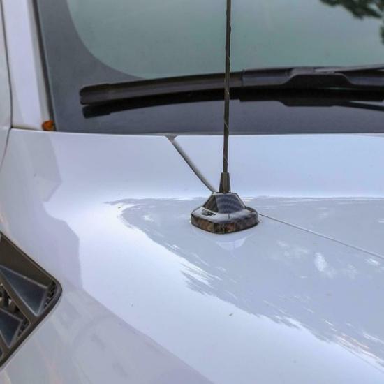 Carbon Fiber Radio Antenna Base Cover Exterior Accessories for Ford F150 Raptor