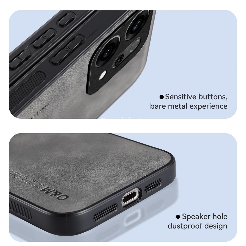 Nubuck Leather Magnetic Case for OPPO Reno 14 Pro 14F Reno14 F 5G Ren Protective Cover Shockproof Back Shell Coque Capa Fundas