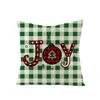 Christmas Pillow Case Polyester Red and Green Plaid Print Pillow Nordic Home Living Room Sofa Cushion