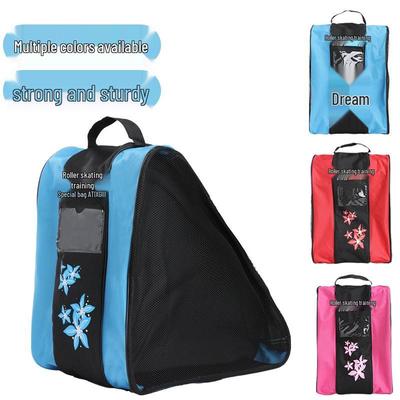 Zhenku Roller Skate & Ice Skating Bag - Children's & Adult's 3-Layer Single Shoulder Storage Bag for Skates