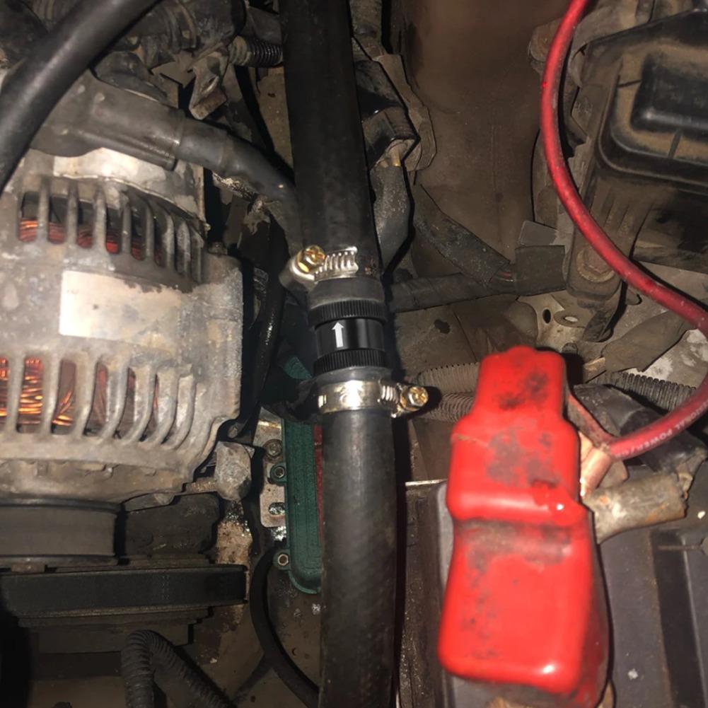 Einweg-Kraftstoff-Rückschlagventil Hergestellt aus Aluminiumlegierung für Diesel- und Benzinmotoren Passt in Kraftstoffleitungen von Kraftfahrzeugen
