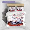 Anime Pattern Bedding Quilt Set Quilt Cover Pillowcase Home Decoration Birthday Gift (1 * Duvet Cover + 2 * Pillowcase, Without Core)
