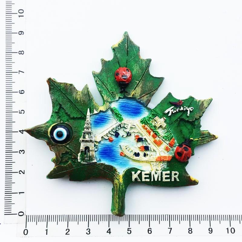 Turkey Fridge Magnet Souvenir Kemer Alanya Antalya Resin Magnets for The Refrigerator Magnetic Stickers Gifts Home Decoration