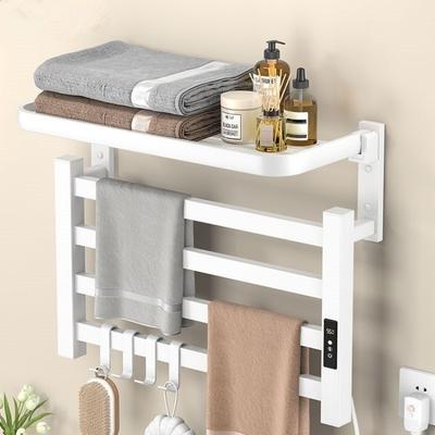 Bathroom Electric Bath Towel Carbon Fiber Warmer Heating Towel Rack Intelligent Constant Temperature Towel Dryer Shelf