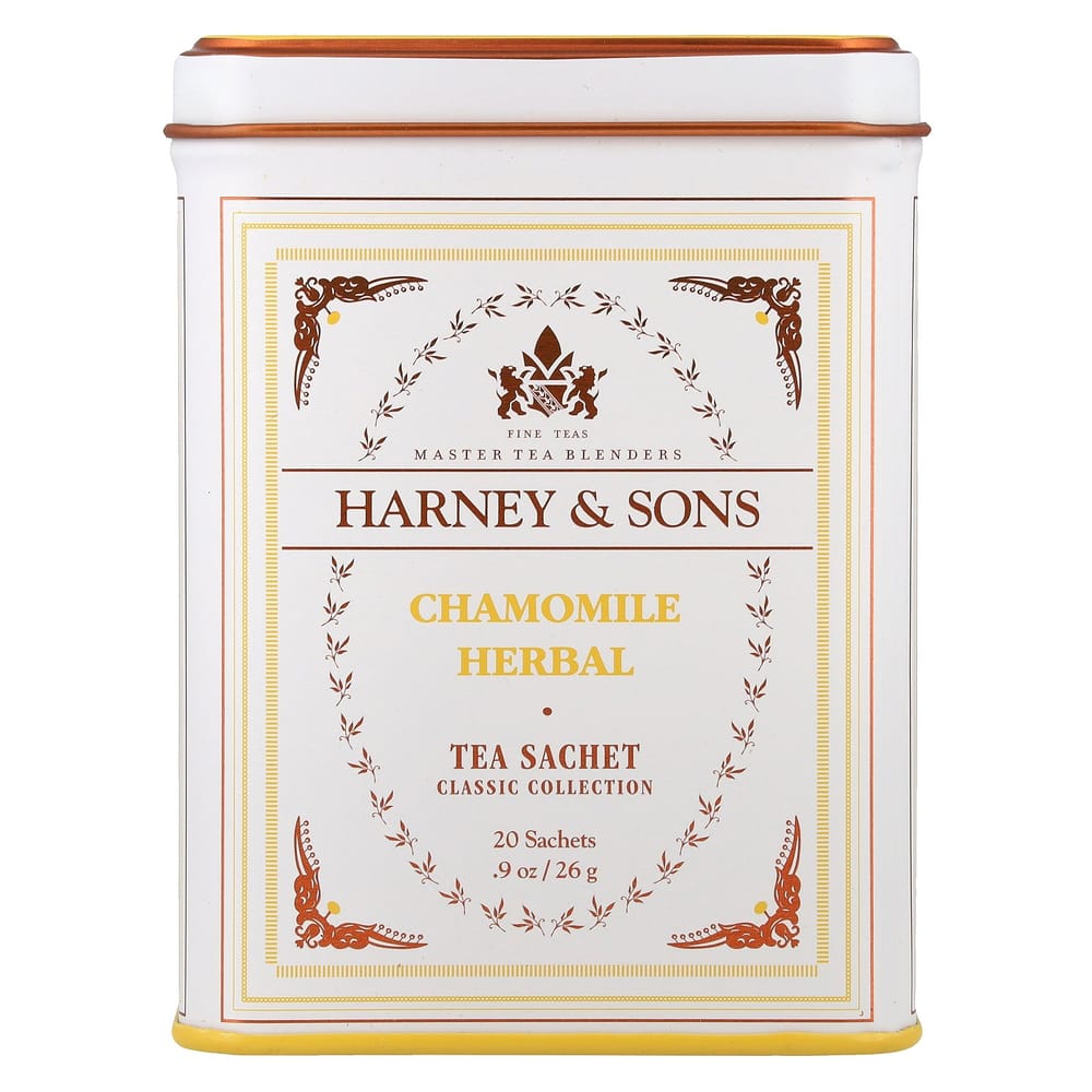 Harney & Sons Fine Tea Chamomile Herbal Tea Bags, 20 Count (26g)