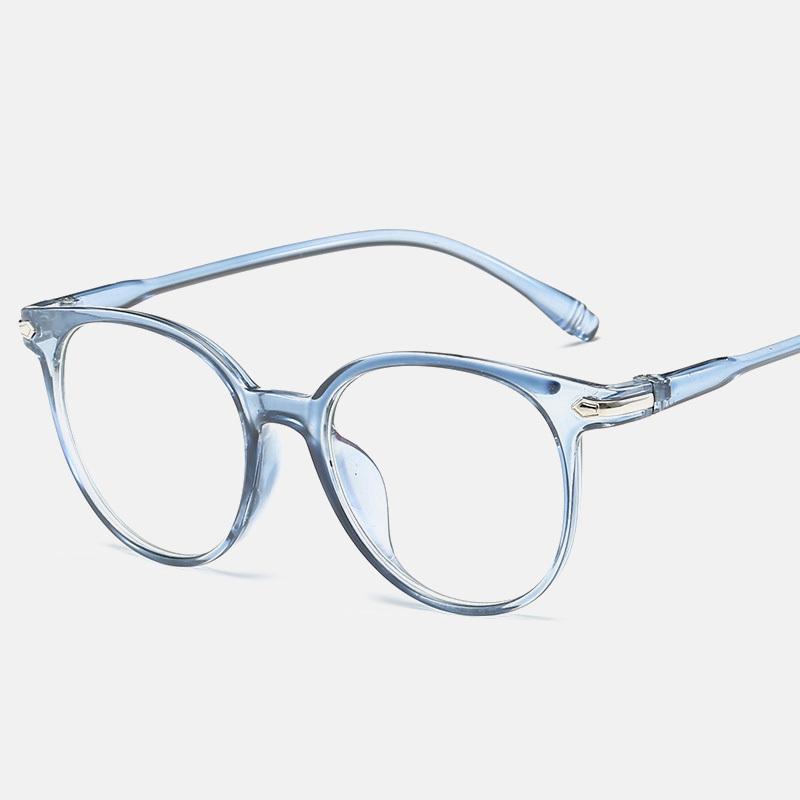 Anti Blue LightTransparent Computer Glasses Frame Women Round Eyewear Blocking Glasses Optical Spectacle Eyeglass Clear Glasses