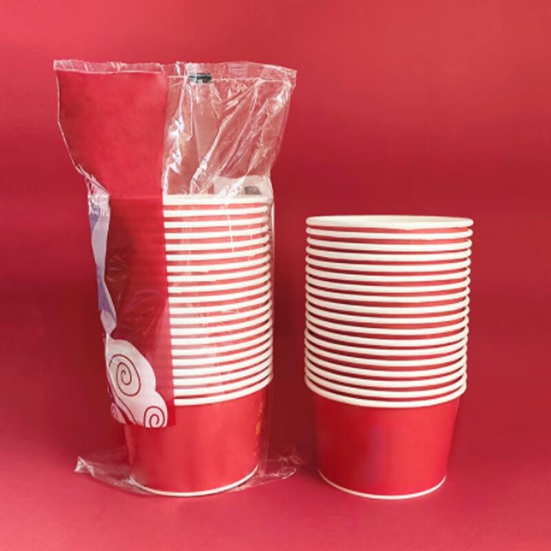 MingLing Festliche Einweg-Papierschalen, 100er-Packung