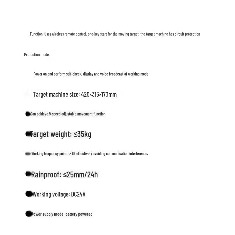 Conglang Tracked Mobile Target Machine