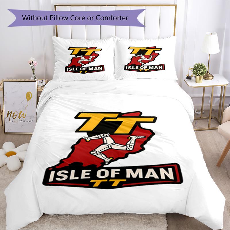 Isle Man Tt Bedding Set Design For Guest Room Machine Washable Christmas Gift