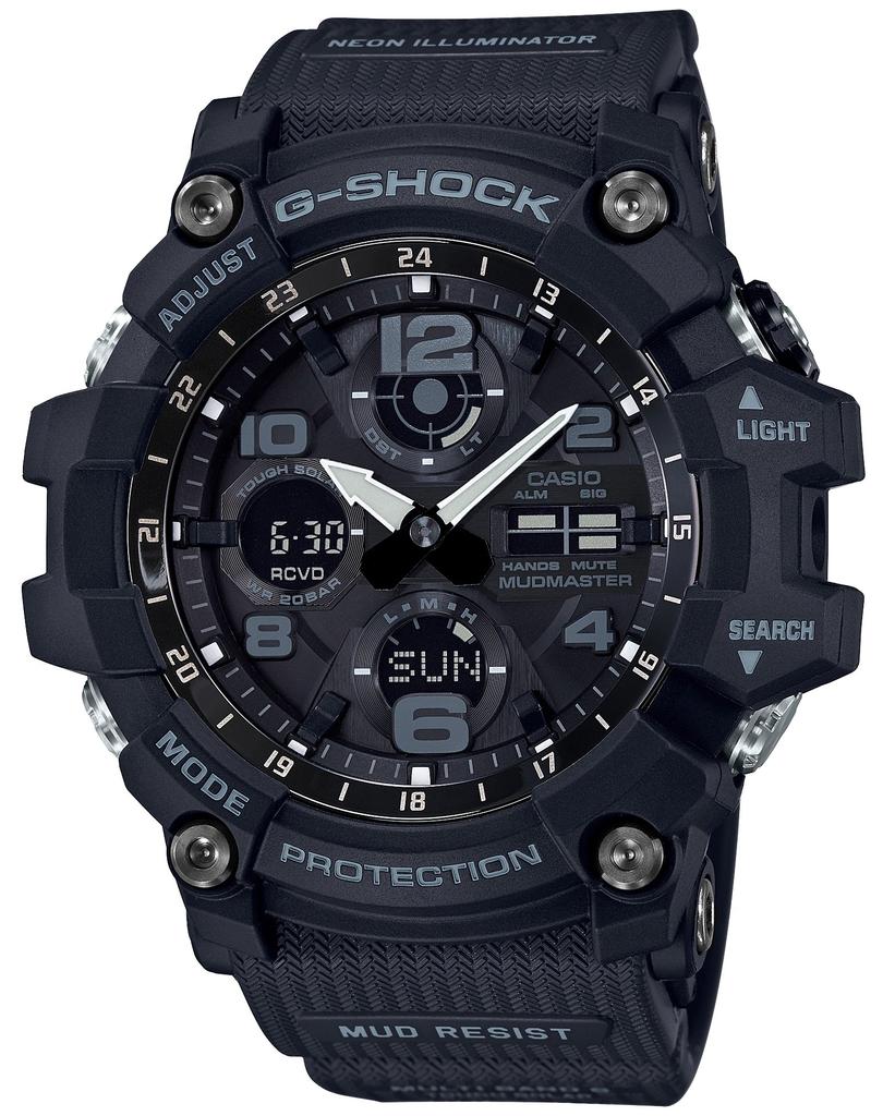 Casio MUDMASTER Solaruhr Schwarz G-Shock Funkgesteuert GWG-100-1AJF Herren