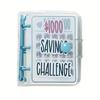 Savings Challenge Binder $ 1000 Money Savings Challenges Book Cash Budget Storage Loose-leaf Notebook Envelope Savings Challenge