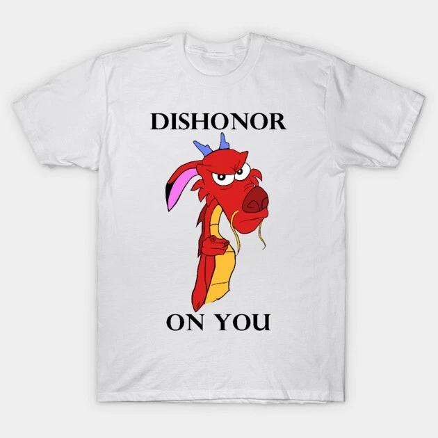 Mushu Dishonor On You White TShirt S