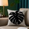 Classic Modern Flowers Pillow Case Short Plush Print Cushion Cover Square Throw Pillow Covers Sofa Home Decor