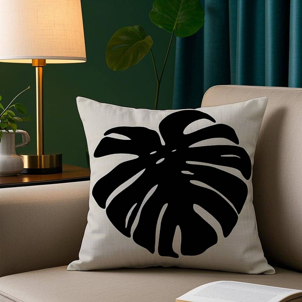 Classic Modern Flowers Pillow Case Short Plush Print Cushion Cover Square Throw Pillow Covers Sofa Home Decor