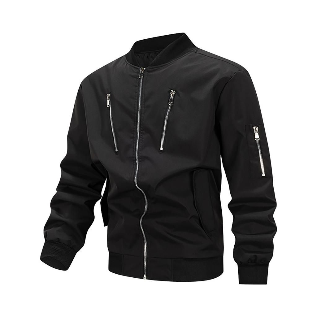 Men'S Loose Jacket Fashionable Multi Pocket  Jacket