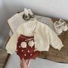2025 Autumn Baby Girls' Long-Sleeve High Collar Printed Shirt