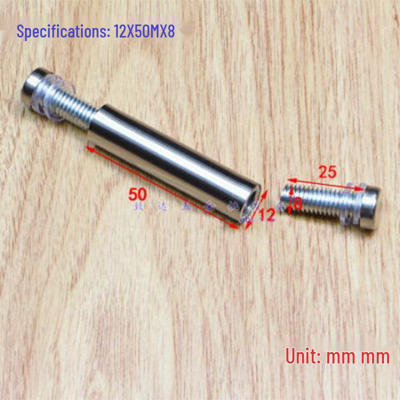 Stainless Steel Double-Head Advertising Glass & Acrylic Support Screws