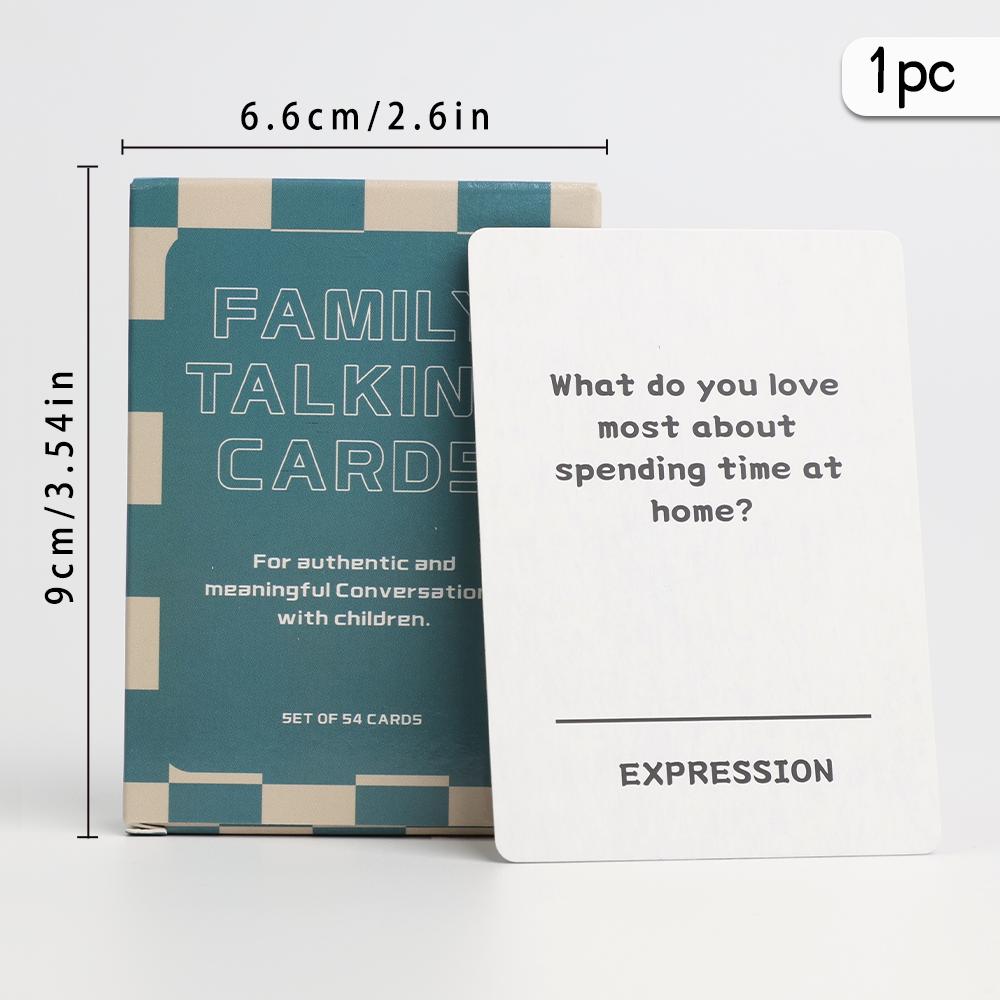

1/2 pcs, family talk cards, family affection card games, enhance emotional connection and relieve stress шоколадный