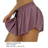 Short de motard fluide résistant à l'usure avec cordon élastique pour femme, jupe froissée pour le Yoga