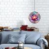 2D Metal Wind Spinner Lotus Flower Design Kinetic Yard Art for Outdoor Garden Balcony Patio Decor Autumn Gift