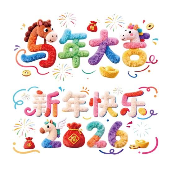 Chinese New Year Window Clings 2026 Year of The Horse Window Sticker Removable Static Decals for Spring Festival Restaurant Store Party Decor