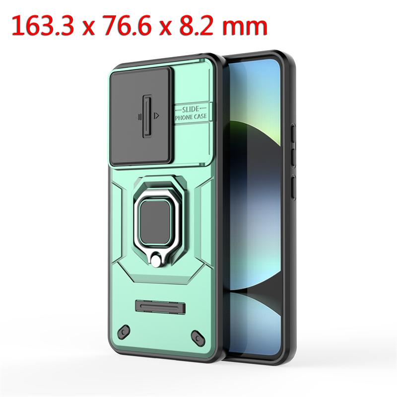 Shockproof Case For Redmi Note 14 4G Case Redmi Note 14 4G Ring Holder Magnetic Back Cover For Redmi Note 14 4G Push Window Case