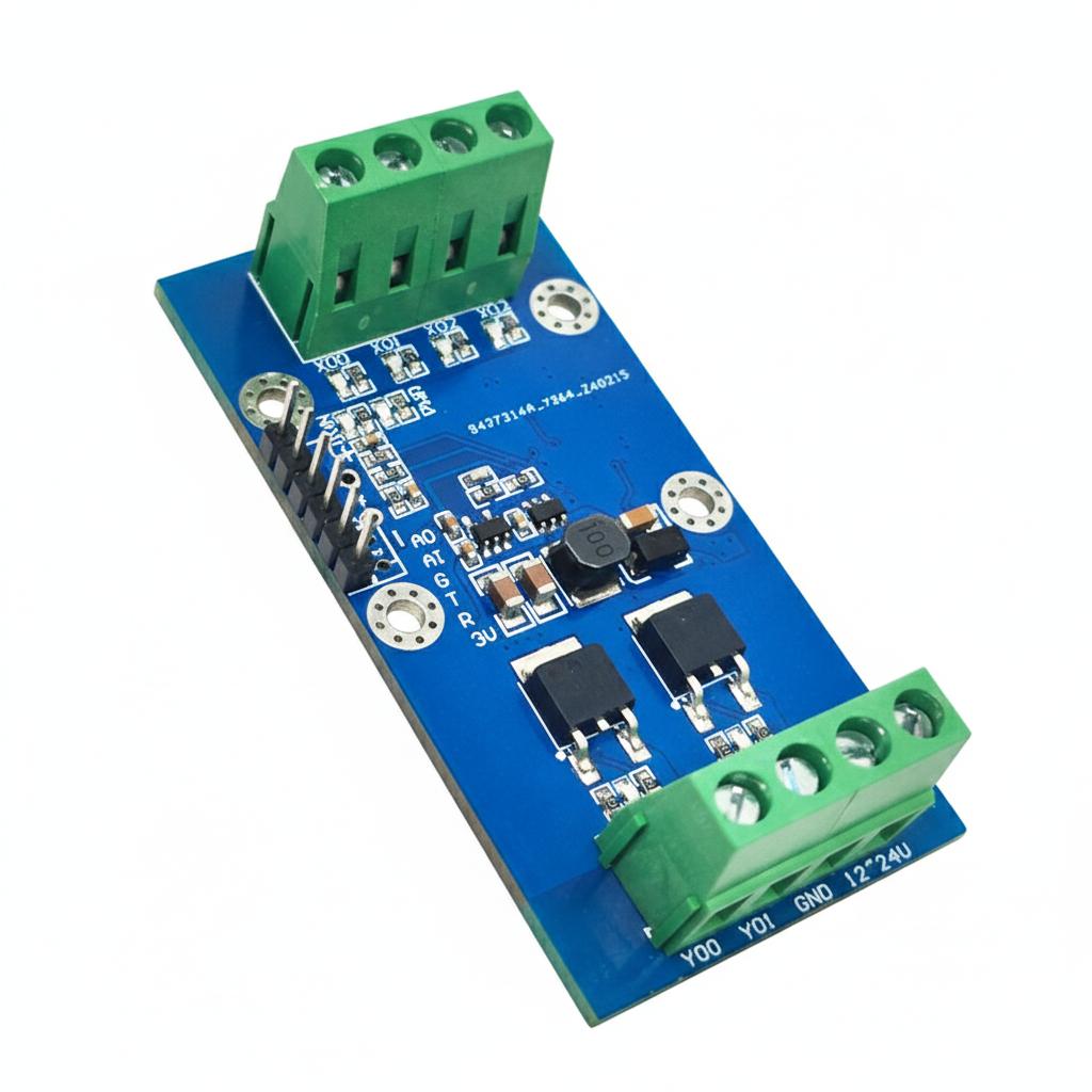 

Domestic Simple PLC Compatible with Mitsubishi FX3U Delay Module 6MT 4 Inputs 2 Outputs 2 Transistor Version 10*10*2 білий