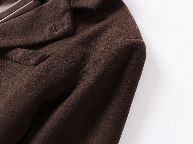 Men's Plus Size Woolen Windbreaker - Autumn/Winter British Style Korean Casual Jacket