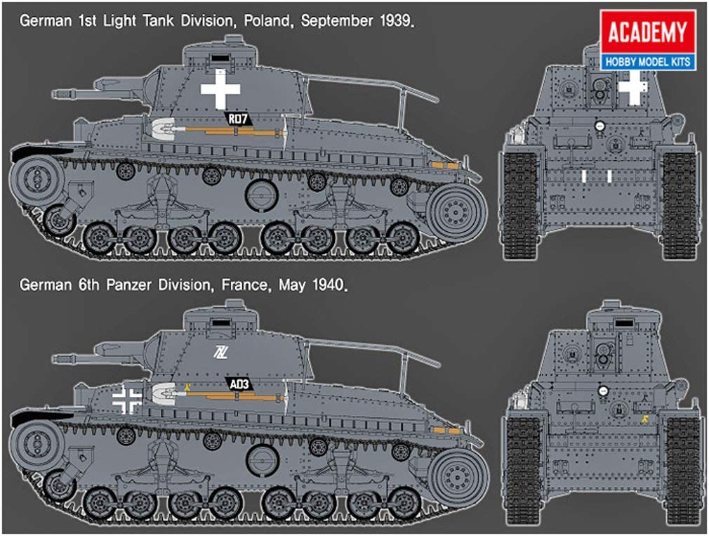 

Академія 1/35 німецької армії 35 (т) командний танк пластиковий модель 13313