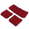 3pcs Indoor Tufted   Chair Cushions 1 Lovest and 2 U Shape Cushions for Patio Furniture Outdoor St Cushions Set