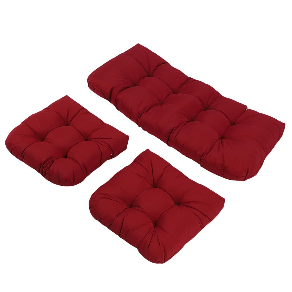 3pcs Indoor Tufted   Chair Cushions 1 Lovest and 2 U Shape Cushions for Patio Furniture Outdoor St Cushions Set