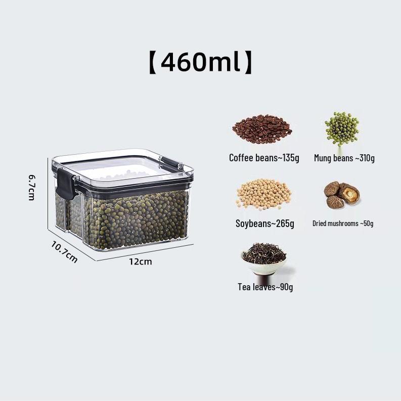 Clear Food-Grade Plastic Storage Jar for Grains, Snacks, and Dried Goods