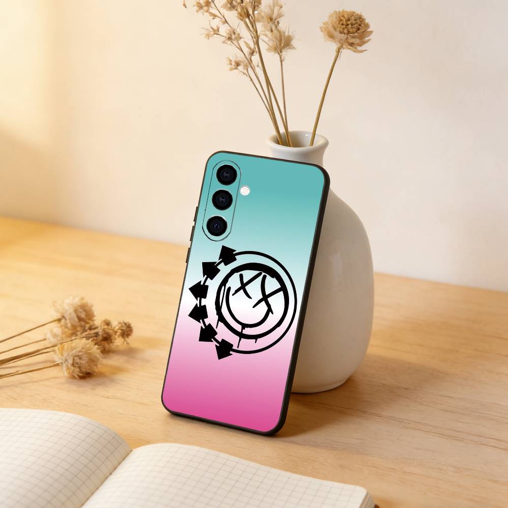 Punk B-Blink-182 Band Phone Case For Samsung Galaxy A73,A72,A71,A70,A53,A52,A51,Soft Silicone Black Cover