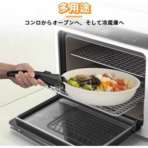 T-fal Detachable Frying Pan Handle, Single Handle, Easy to Attach and Remove with One Hand, Heat-Resistant, Won't Scratch Your Pot, Stable (White)