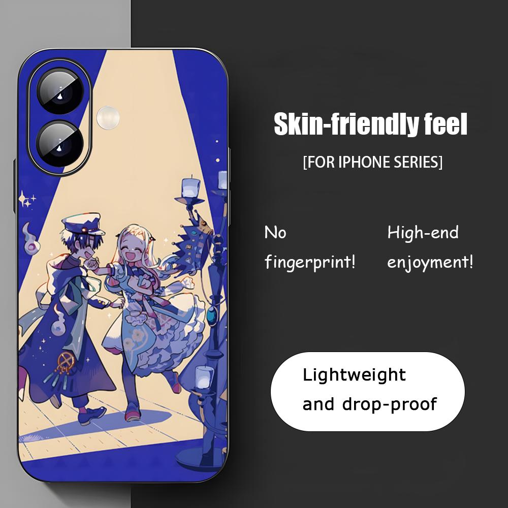Toilet Bound Hanako Kun Anime Phone Case For iPhone 17 16 15 14 13 12 11 X XR XS 8 Plus Mini Pro Max Soft Black Shockproof Cover